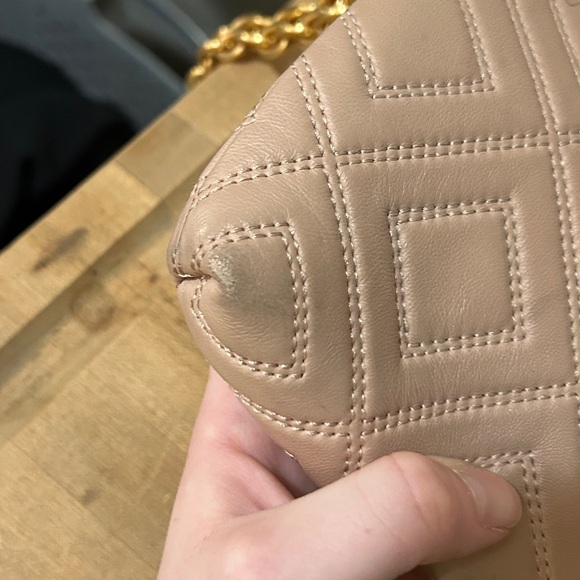 Tory Burch Fleming Crossbody Soft Leather Bag/Clutch in New Mink color - Picture 12 of 12